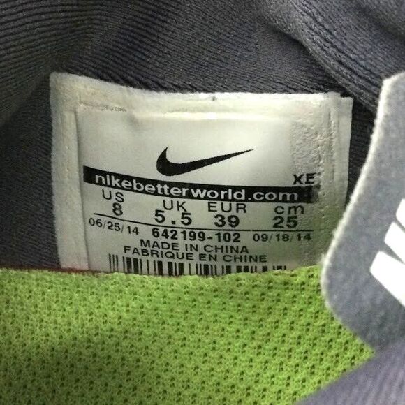 Nike Free 5.0 -Women's Size 8-White/Cool Gray -Running/Jogging Shoes- 642199-102 - Picture 9 of 9